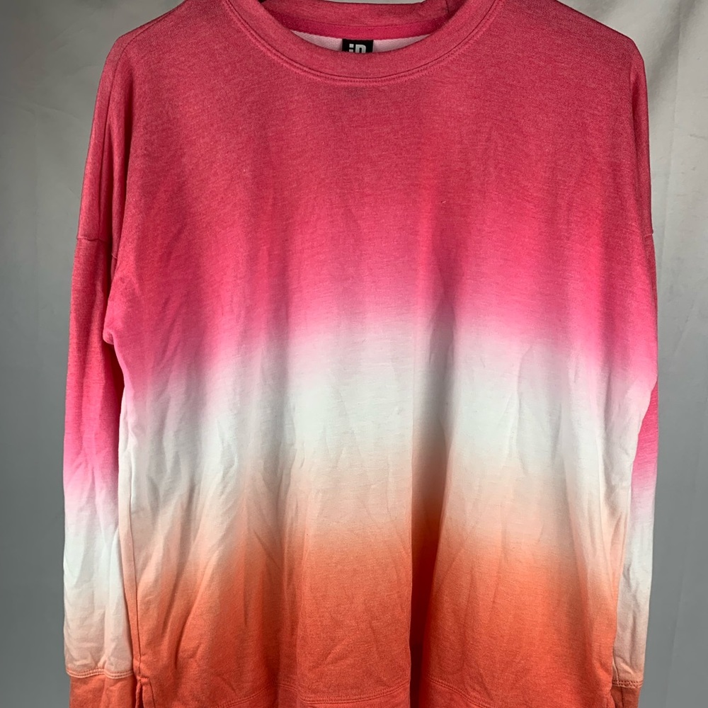 Ideology Ombre Pink Whit Orange Top M